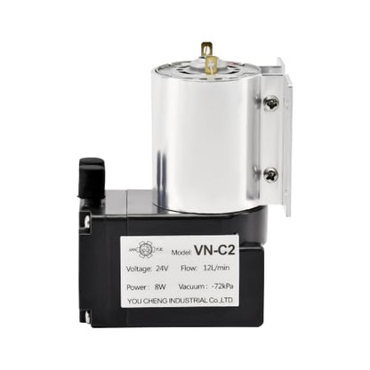 Vacuum Pump 12L Mini Diaphragm Air Compressor 24V Micro Air Pump -72KPA Vacuum Degree Mini Brush Piston Pressure Pump (VN-C2) - color: Vn-c2, size: 24V