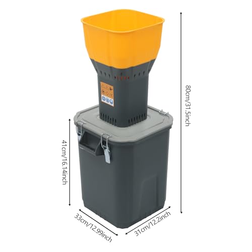 Electric Corn Grinder Mill 110V 1000W 19000RPM Automatic Agricultural Feed Grain Mill, 661lbs/H Dust-free Dry Cereals Wheat Grinder Flour Mill with 5 Sieves, 7.93Gal Detachable Bucket - size: 1000W, 5 Sieves, w/ 30L(7.93Gal)Bucket