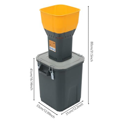 Electric Corn Grinder Mill 110V 1000W 19000RPM Automatic Agricultural Feed Grain Mill, 661lbs/H Dust-free Dry Cereals Wheat Grinder Flour Mill with 5 Sieves, 7.93Gal Detachable Bucket - size: 1000W, 5 Sieves, w/ 30L(7.93Gal)Bucket