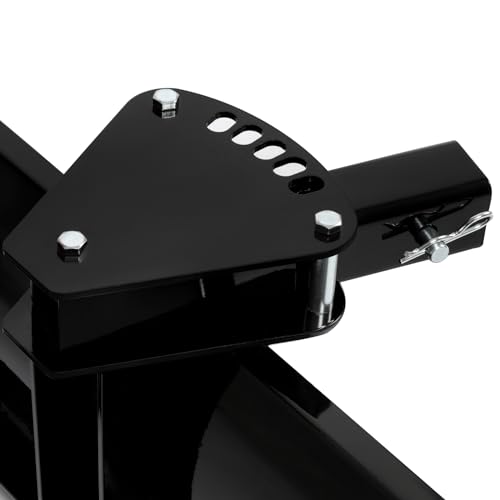 KUAFU 3-Point 48 Inch Scrape Blade Implement 2 Inch Reciever Compatible with ATV UTV Rear Grading Blade Attachment Angle Adjustment Adjusts 0 7.5 or 15 Degrees