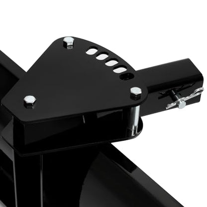 KUAFU 3-Point 48 Inch Scrape Blade Implement 2 Inch Reciever Compatible with ATV UTV Rear Grading Blade Attachment Angle Adjustment Adjusts 0 7.5 or 15 Degrees