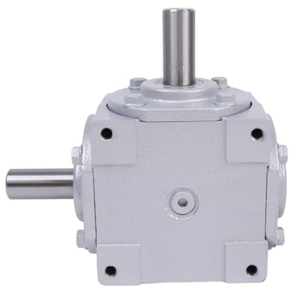 40 HP Right Angle Bevel Gearbox 19455-SR-KW-KW-GR with 2 Keyed Shafts 1:1