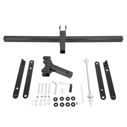 Suitable for ATV/UTV Manual Implement Lift, 1-Point and 2-Inch Receiver, 50 in, Adjustable Height, UTV ATV Rake Scrape Blade Plow Disc Universal Tow Behind Attachments