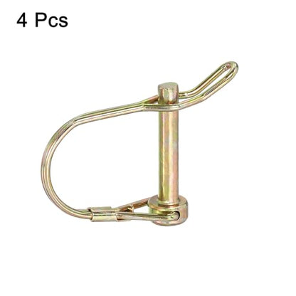 uxcell 4Pcs Shaft Locking Pin w Ear, 1/4" x 1-3/8" Trailer Coupler Pin - size: 1/4" x 1-3/8"