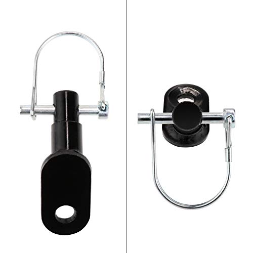 Bike Trailer Hitch Connector, Cycling Adapter Accessories (Black) - color: black