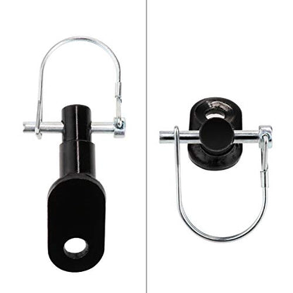 Bike Trailer Hitch Connector, Cycling Adapter Accessories (Black) - color: black