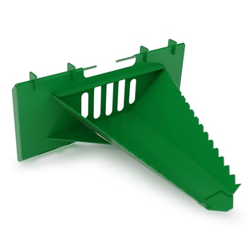 Heavy Duty Stump Bucket for Skid Steer Quick Attach, AR400 Serrated Edge Tree Scoop Digger, Tractor Loader Attachment for Root Removal, Green
