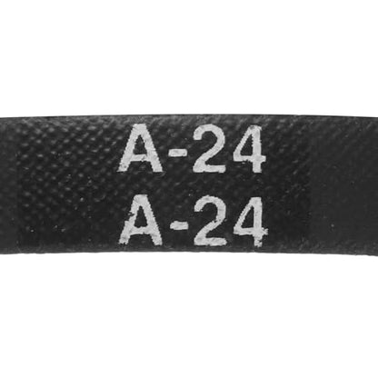 uxcell 4pcs A24 or 4L260 Classic Wrapped Rubber V-Belt, 24"(610mm) Inside Circumference, A Profile V Belt - size: A24