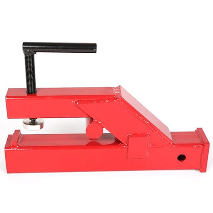ECOTRIC Clamp-On Trailer Hitch with 2" Receiver Adapter for Tractor Buckets