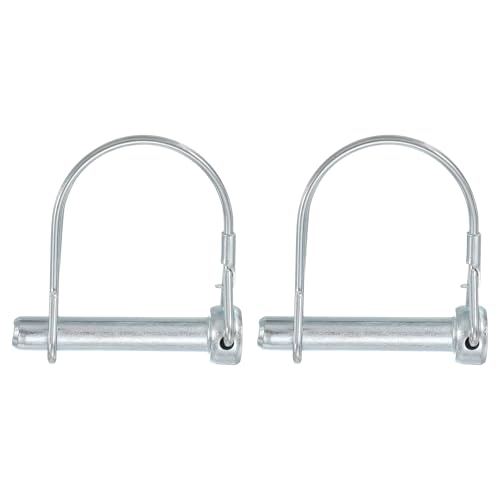 Trailer Coupler Pin, Pto Shaft Locking Hitch Pin - Fitting for (Farm Trailers - Wagons Towing - Garden Lawn Equipment - Hitches) 5/16" x 1-3/4" & 2 Pcs & Carbon Steel - size: 5/16" x 1-3/4"