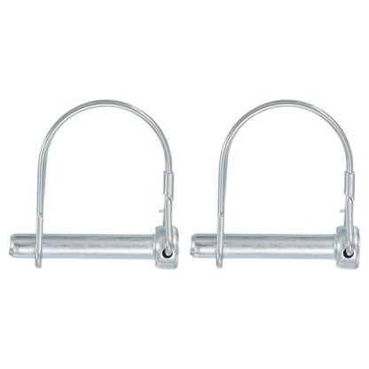 Trailer Coupler Pin, Pto Shaft Locking Hitch Pin - Fitting for (Farm Trailers - Wagons Towing - Garden Lawn Equipment - Hitches) 5/16" x 1-3/4" & 2 Pcs & Carbon Steel - size: 5/16" x 1-3/4"