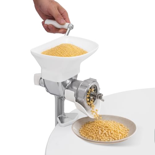 Manual Animal Feed Pellet Machine, Stainless Steel Pet Food Granulator, Fishing Bait, Dog Cat Bird Fish, Portable Pellet Mill w/Hopper for Home Domestic/Commercial Use (3mm Pellet Plates) - size: 3mm Pellet Plates