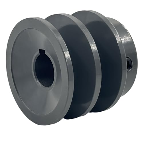 2AK20-5/8 Double Groove Pulley,v Belt Pulley 5/8 inch bore 2" OD,Mechanical Pulleys cast Iron for A AX 3L 4L V-Belts,2AK2058 Pulley