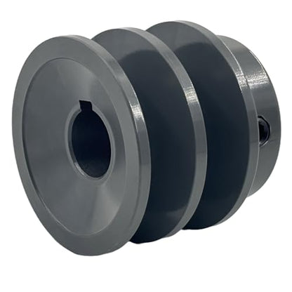 2AK20-5/8 Double Groove Pulley,v Belt Pulley 5/8 inch bore 2" OD,Mechanical Pulleys cast Iron for A AX 3L 4L V-Belts,2AK2058 Pulley
