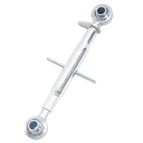 ALMULOO 3-Point Hitch Top Link Compatible with Category 1 Tractors Steel+White Zinc Galvanized