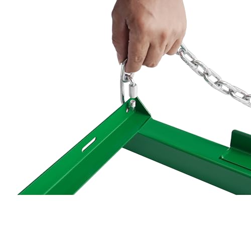 ALMULOO 4FT Drag Harrow Heavy Duty Steel Chain Harrow, Tow Behind Lawn