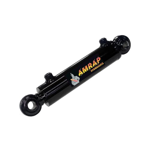 2x16 Hydraulic Cylinder - 2" Bore 16" Stroke Double Acting Swivel Ball Welded Hydraulic Cylinder 3500 PSI Retracted: 26, Extended: 42, SAE#6 - size: 2x16