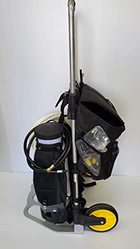 M4 Battery Powered Backpack Sprayer with 7-inch Wheels Cart - size: M4 + 0.58 ft Wheels Cart