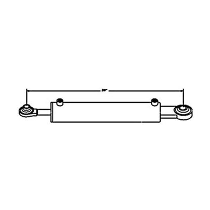 Hydraulic Top Link Cylinder (Cat. Ii) W/ 3" Bore