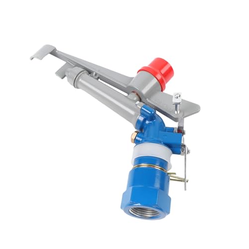 1 Inch Agricultural Irrigation Spray Gun, Large-Area Irrigation Sprinkler Garden Farm Watering Spray Gun 360° Adjustable Aluminum Alloy Sprinkler, for Farm, Orchard, Lawn, Garden Watering