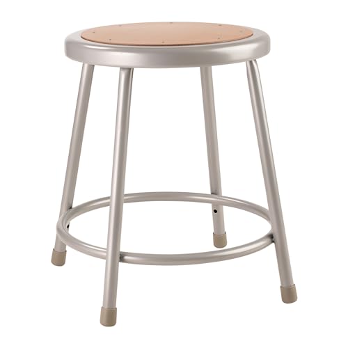 NPS 18" High Heavy Duty Steel Stool, Grey - color: Grey, size: 18"