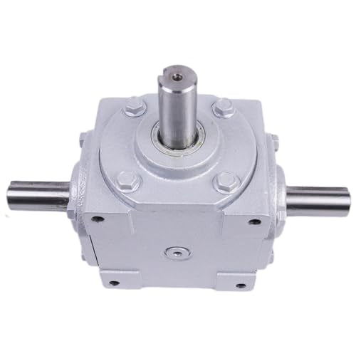 40 HP Right Angle Bevel Gearbox with Three 1" Keyed Shafts 1:1 1800 Max RPM