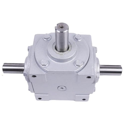 40 HP Right Angle Bevel Gearbox with Three 1" Keyed Shafts 1:1 1800 Max RPM