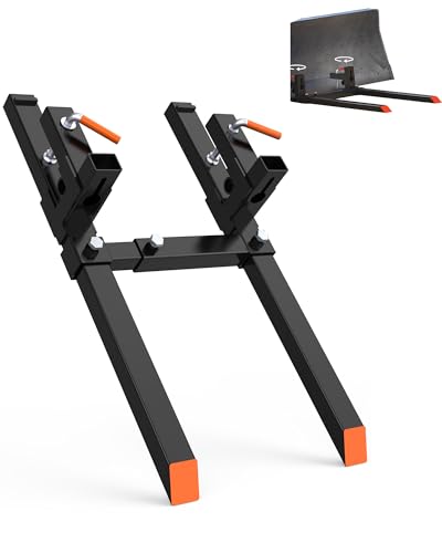 KYBOLT 43" 2000LBS Heavy Duty Pallet Forks,Tractor Bucket Forks - size: 2000 lbs 43 in