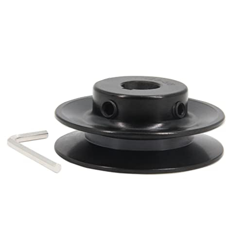 AK28-5/8 Bore Single Groove Web Sheave 2.8" OD 5/8" Bore V Belt Sheave Cast Iron - size: 5/8"Bore-2.8"OD