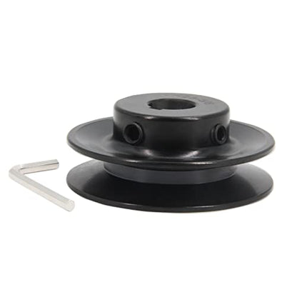 AK28-5/8 Bore Single Groove Web Sheave 2.8" OD 5/8" Bore V Belt Sheave Cast Iron - size: 5/8"Bore-2.8"OD