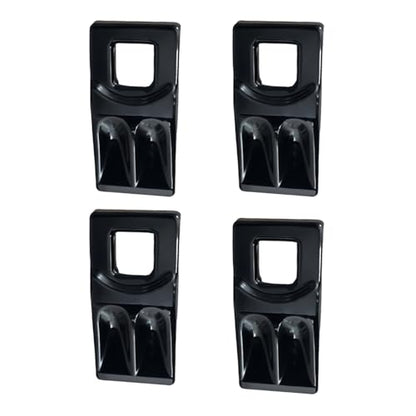 4 Pack Auger Teeth 3 Point Auger Cutting Edge with Screw Square Hole Replacement with Hardware for Most Heavy Duty 3 Point Post Hole Digger