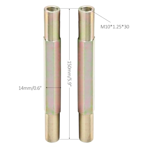 2pcs M10 Go Kart Steering Tie Rod Ball Sway Bar Steering Kit Tie Rods For Go Cart Off Road ATV Accessories Quad Bike Mini Bike Scooter DIY Parts (150mm(5.9inch)) - size: 150mm(5.9inch)