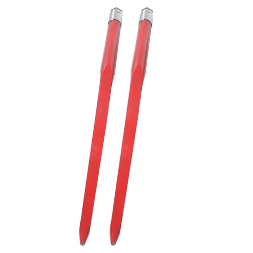 Suitable for 2 Pcs 49'' Hay Bale Spear 4500lb Capacity Quick Attach Replacement for Skid Steer Tractor Lift