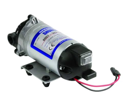 PENTAIR SHURFLO 8007-593-836 Diaphragm Demand Pump with Electrical Package | 12V, 1.8 GPM, 50 PSI, 3/8" NPT Inlet and Outlet, Chemical Resistant Agricultural Sprayer Pump with On-Off Switch