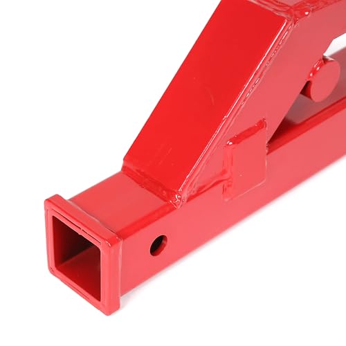 ECOTRIC Clamp-On Trailer Hitch with 2" Receiver Adapter for Tractor Buckets