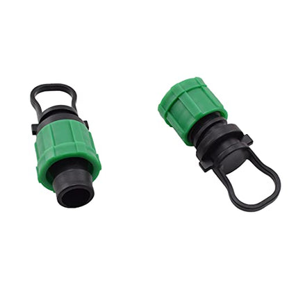 8PCS Drip Irrigation Tubing End Cap Plugs Universal Barbed Locking Fittings - color: Plug Connectors