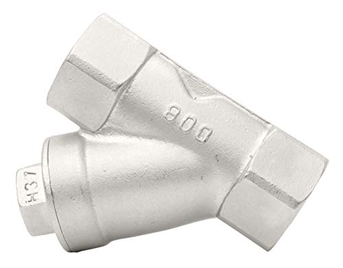 3/4" Stainless Steel Y-Strainer - 800WOG, FxF NPT - size: 0.75 Inch