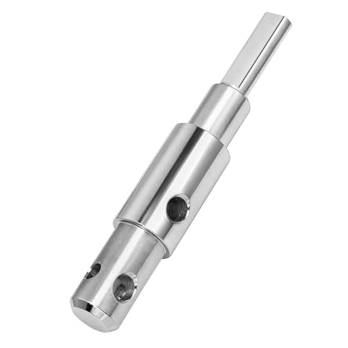 Two Stage Auger Adapter for 3/4" & 7/8" ID Shafts – Ideal for Ice Fishing | Heavy-Duty Alloy Steel Auger Adapter – Fits 3/4" & 7/8" Shafts, Ideal for Ice Fishing, Garden Hole Digging and Soil Drilling
