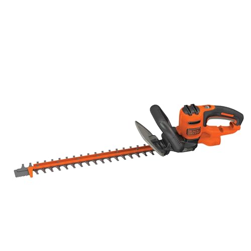 BLACK+DECKER Hedge Trimmer with Saw, 20-Inch, Lightweight and Compact Design, Full Wraparound Handle, Corded (BEHTS300)