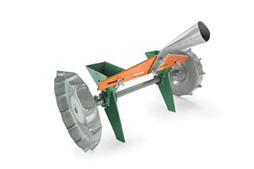 VAROMORUS Metal Precision Manual Seeder for Vegetables Greens Onion Radish Beets (2-Row) - size: 2-Row