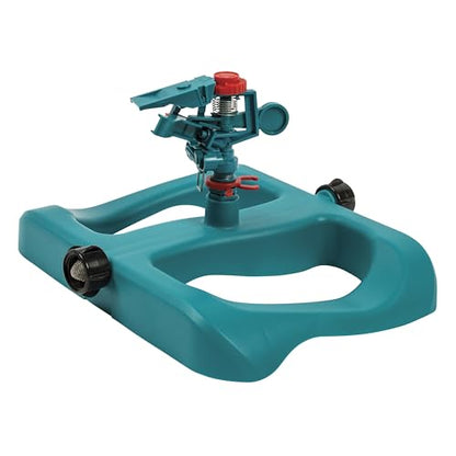 Gilmour Light Duty Circular Impact Sprinkler with Sled Base, Rotating Sprinkler Head with Adjustable Spray Pattern, Lawn Sprinkler for Large Area Coverage