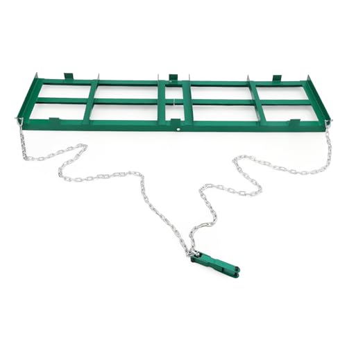 Hipicute Driveway Drag 96" Width, Landscape Grader and Rake, Heavy-Duty Driveway Leveling Tool for ATV, Utv, Tractor, Mower, Tow-Behind Yard Leveler with Sturdy Chain - size: Chain ATV - 96 inches