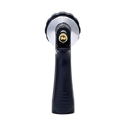 GREEN MOUNT Water Hose Nozzle Spray Nozzle, Metal Garden Hose Nozzle with Adjustable Spray Patterns, Perfect for Watering Plants, Washing Cars and Showering Pets - color: Silver