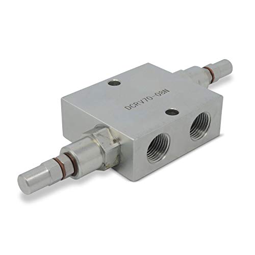 Dual Crossover Hydraulic Relief Cushion Valve, 1/2” NPT Ports, 19 GPM