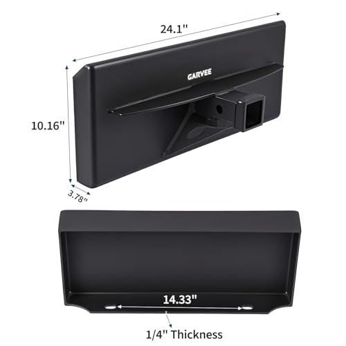 Garvee 1/4 in Thick Mini Skid Steer Receiver Hitch Mount Plate - size: mini