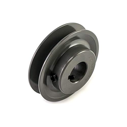 QWORK Single Groove Web Sheaves, 3.05" OD 7/8" Bore V-Belt Sheave for V-Belt, AK3078