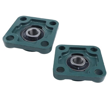 JEENDA 2PCS Square Flange Bearings 5/8", 0.625 Bore Compatible with Fisher Western Snow-Ex SaltDogg Replace 68662 D6512 0208430 3003032