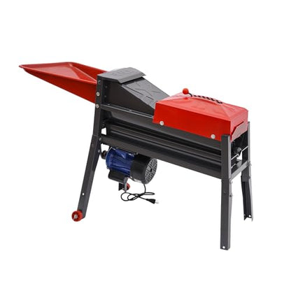 Electric Corn Threshing Machine, 110V Heavy Duty Automatic Corn Threshing Machine with Large Hopper & Portable Wheel Design, 2800r/Min