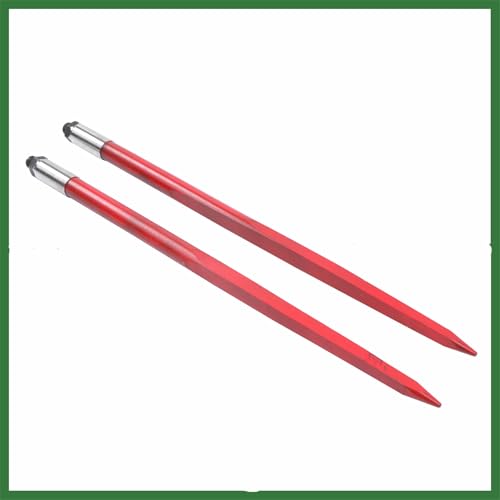 2pcs Hay Bale Spear 43" 3000 lbs Capacity Spike Fork