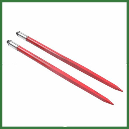 2pcs Hay Bale Spear 43" 3000 lbs Capacity Spike Fork